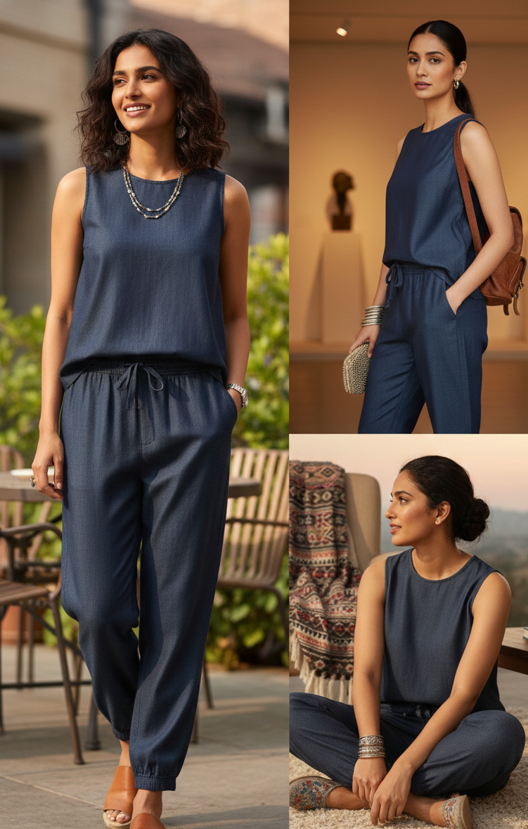 Women's Denim Loose Pant