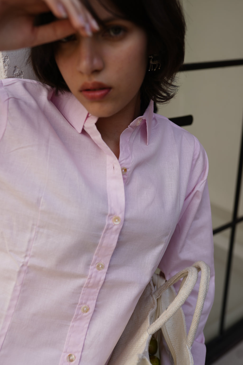Women's Premium Cotton Formal Shirt – Regular Fit Long Sleeve Button-Down