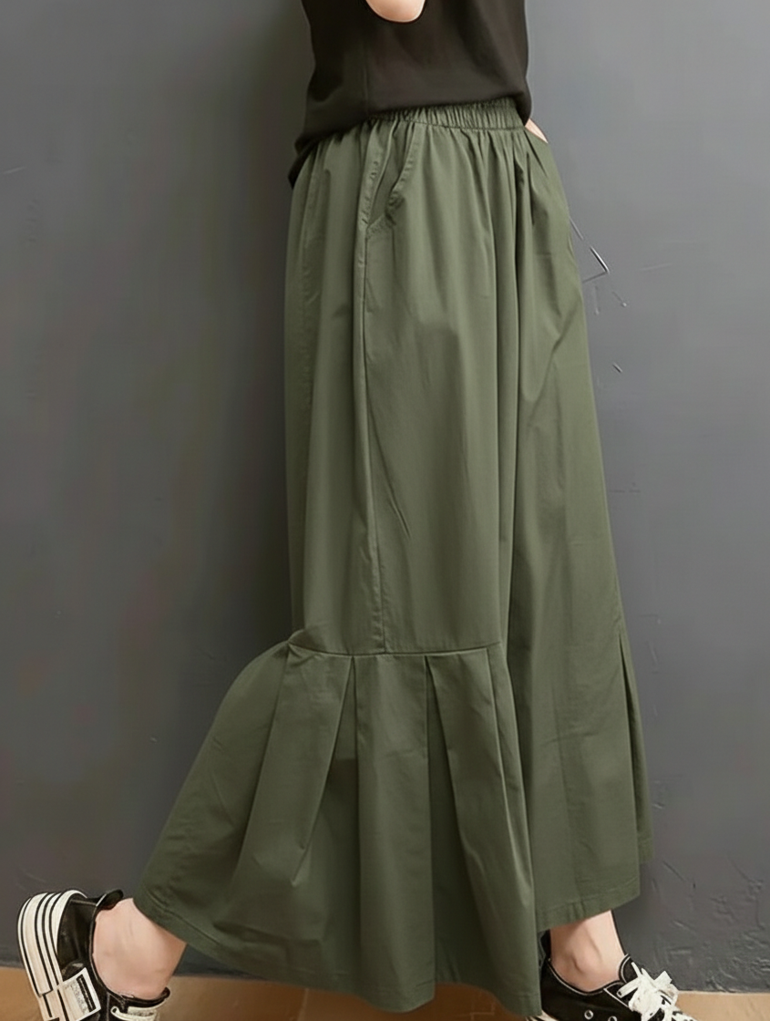 Women Stylish & Comfortable Wide-Leg Pleated Trouser