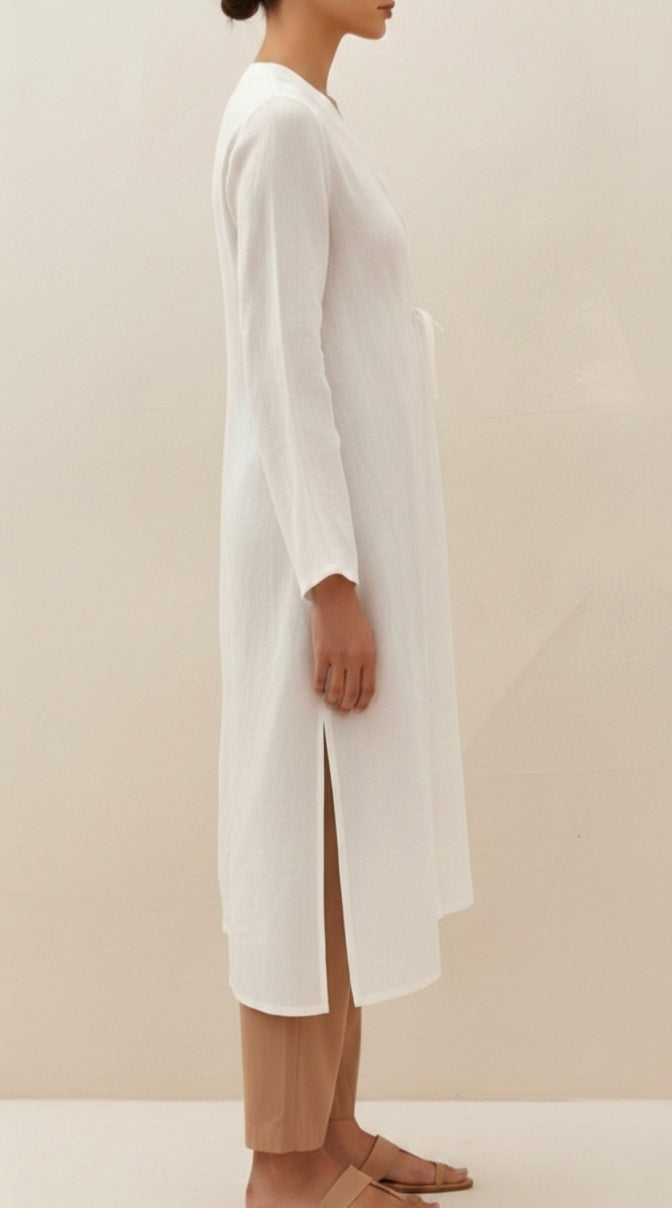 Angrakha Style Full Sleeve Long Kurta