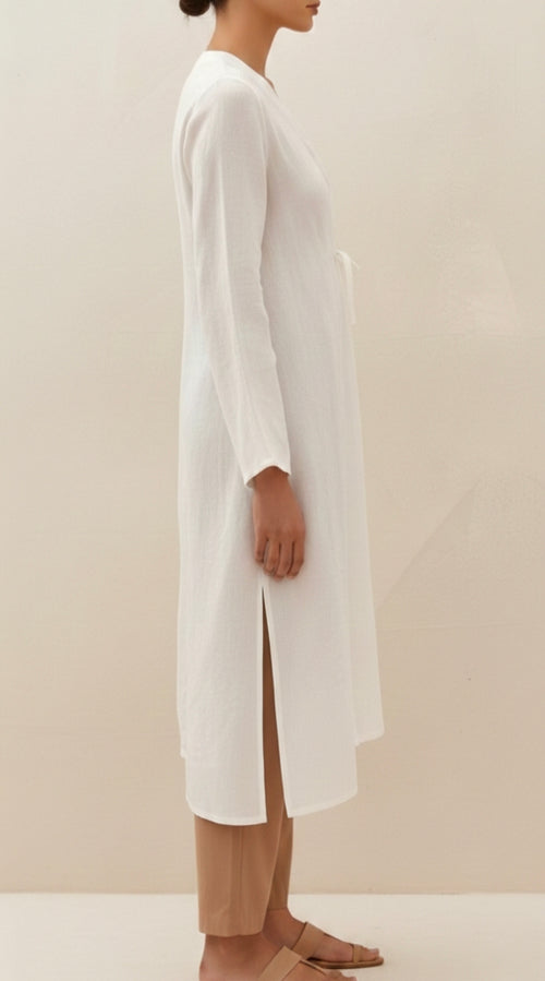 Angrakha Style Full Sleeve Long Kurta