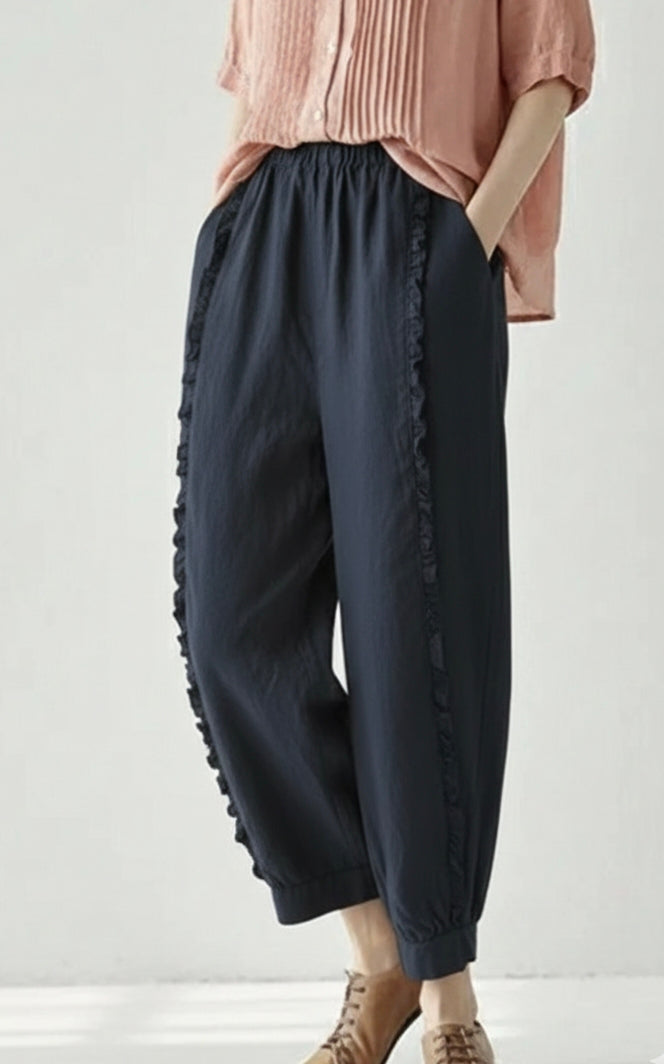 Women's Gathered Panelled loose Pant