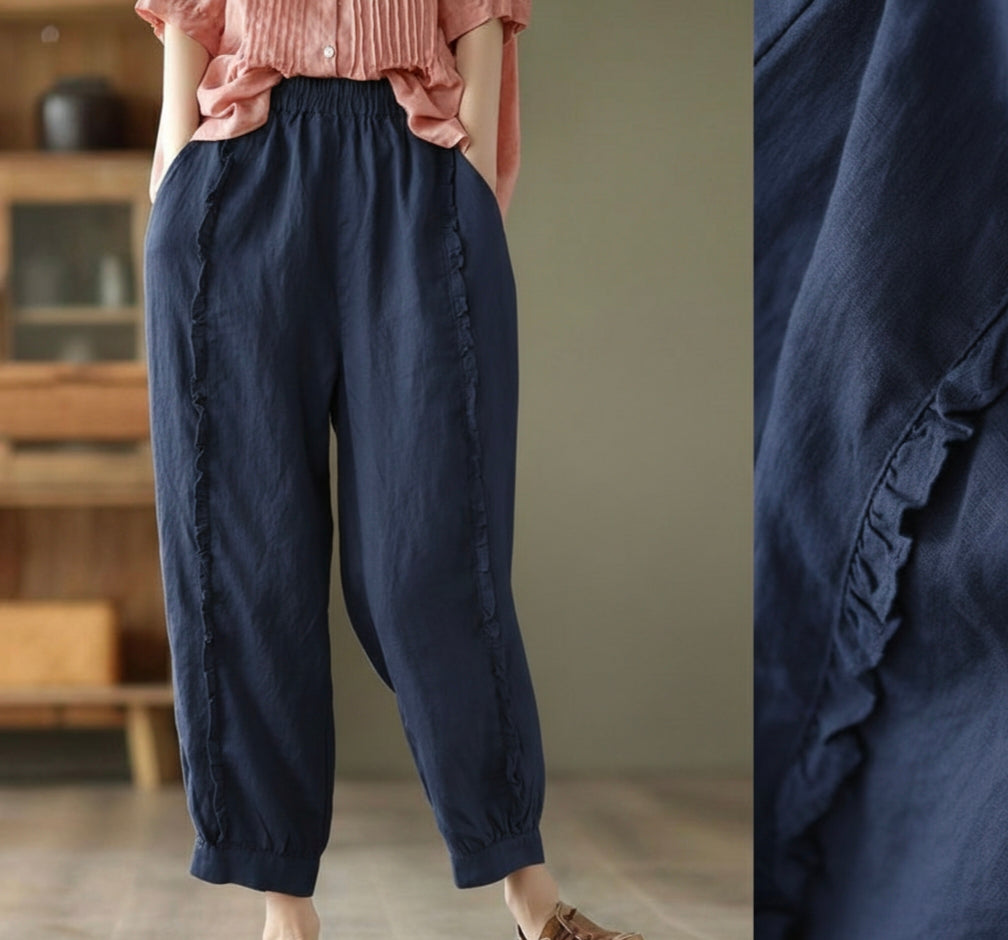 Women's Gathered Panelled loose Pant