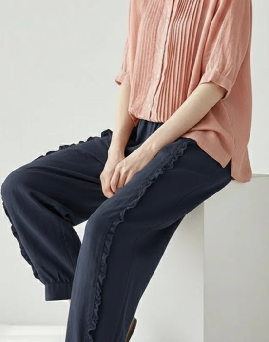 Women's Gathered Panelled loose Pant