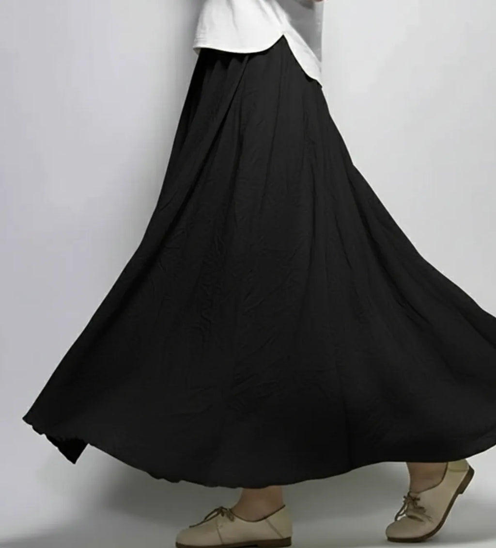 Women's Long Panelled Skirt in Different Colors