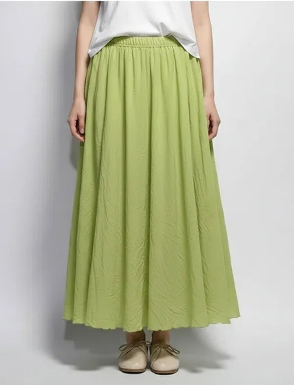 Women's Long Panelled Skirt in Different Colors