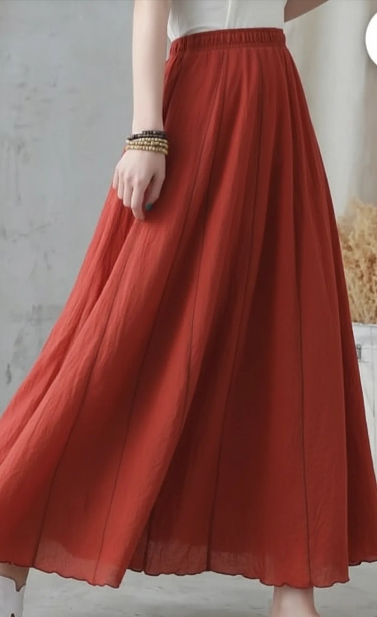 Women's Long Panelled Skirt in Different Colors