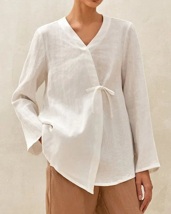 White Premium Powerloom Tunic For Women