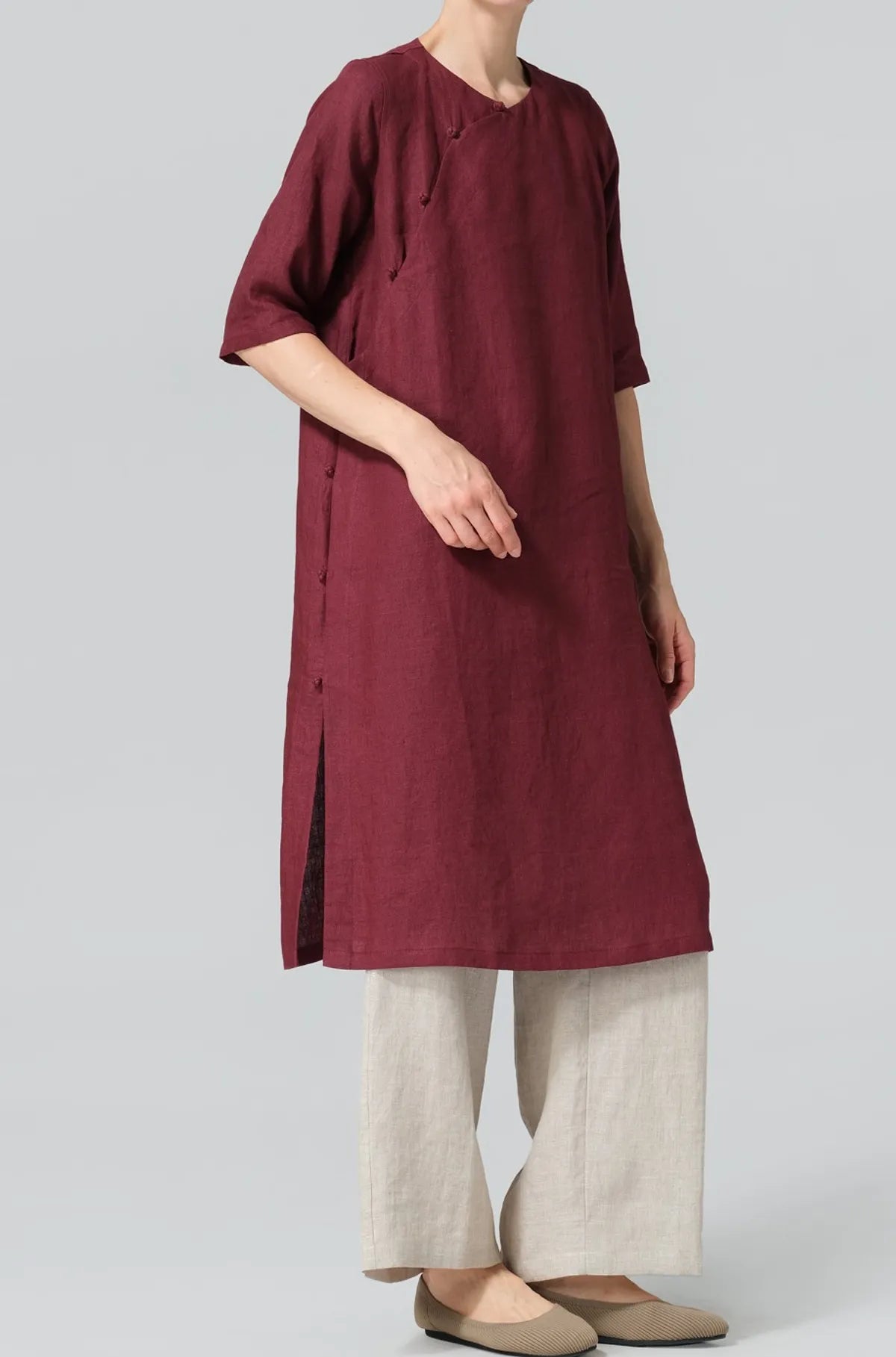 Tunic with Mandarin Knot