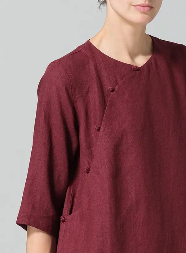 Tunic with Mandarin Knot