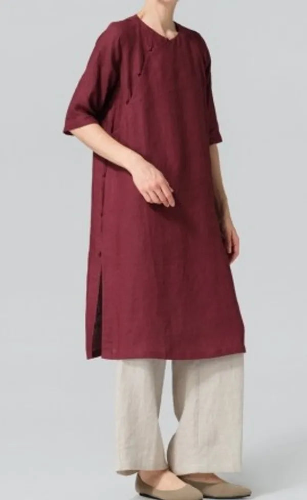 Tunic with Mandarin Knot