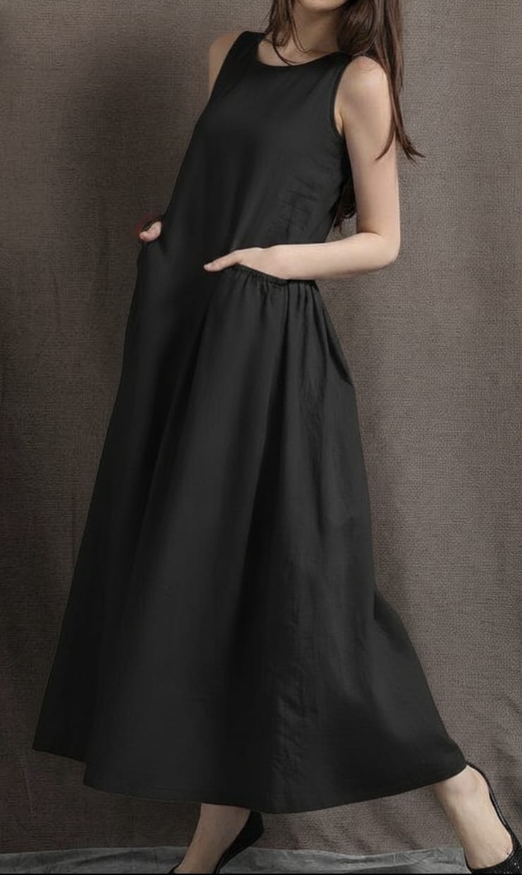 Long Casual Comfortable Sleeveless Women's Summer Dress