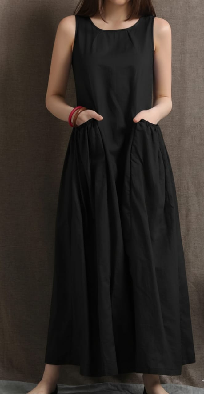Long Casual Comfortable Sleeveless Women's Summer Dress