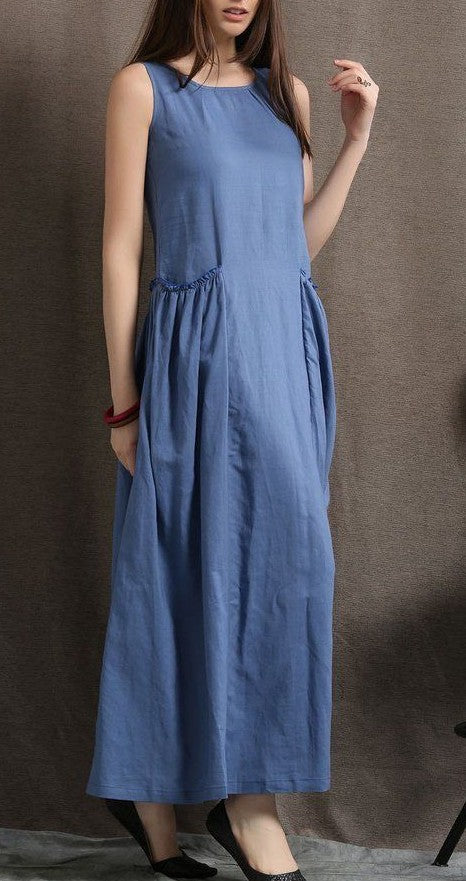 Long Casual Comfortable Sleeveless Women's Summer Dress