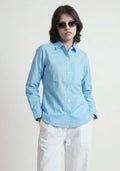 Women's Premium Cotton Formal Shirt – Regular Fit Long Sleeve Button-Down