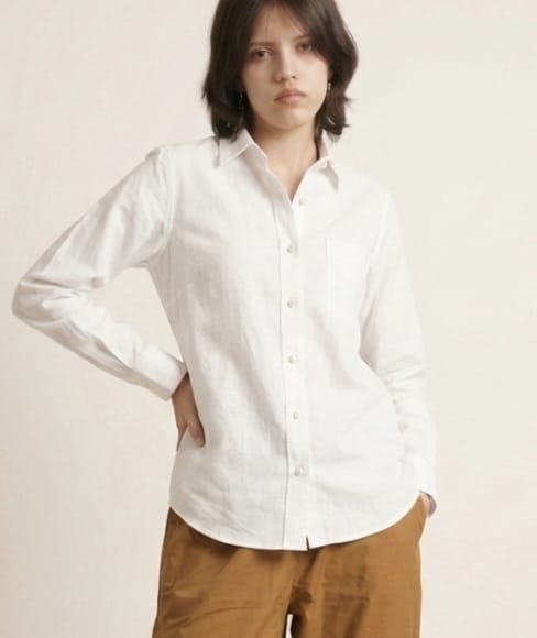 Women's Premium Cotton Formal Shirt – Regular Fit Long Sleeve Button-Down