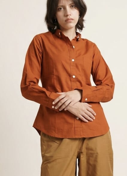 Women's Premium Cotton Formal Shirt – Regular Fit Long Sleeve Button-Down
