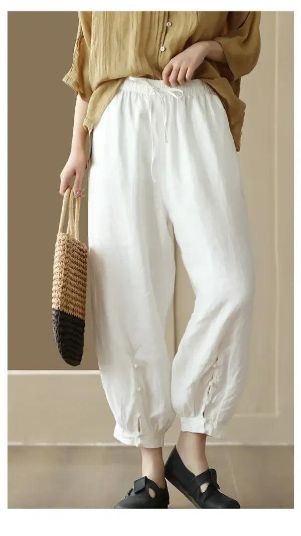 Women's button detailed loose Pant
