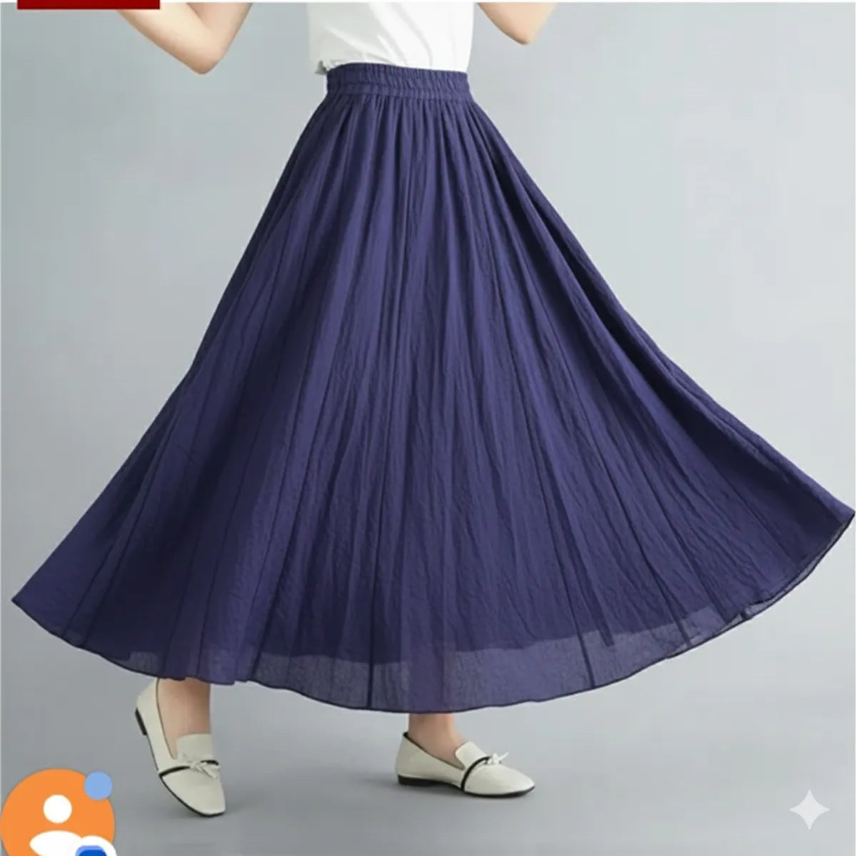 Women's Long Panelled Skirt in Different Colors