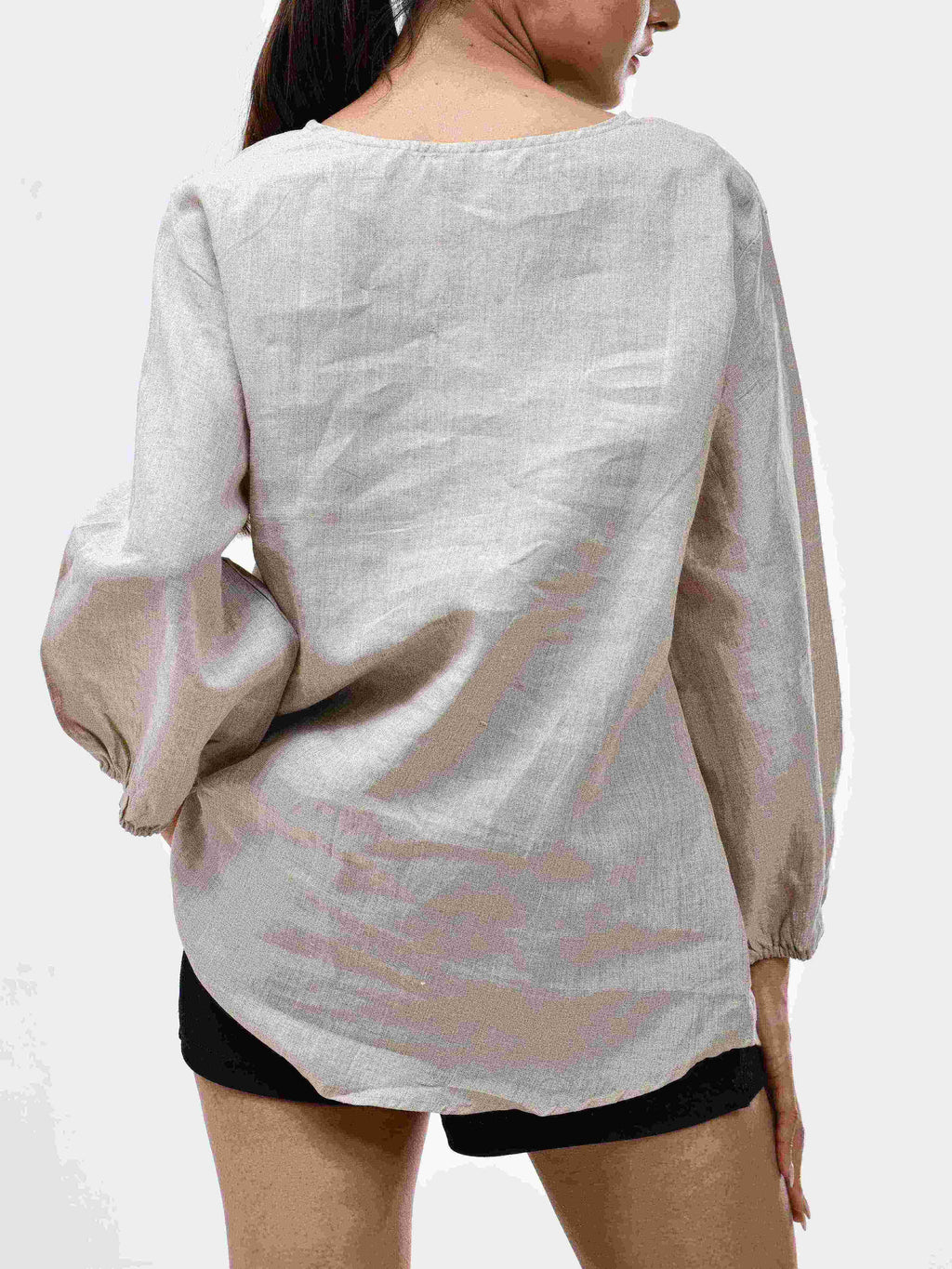 Natural Premium Linen Shirt for Women- Natural Color