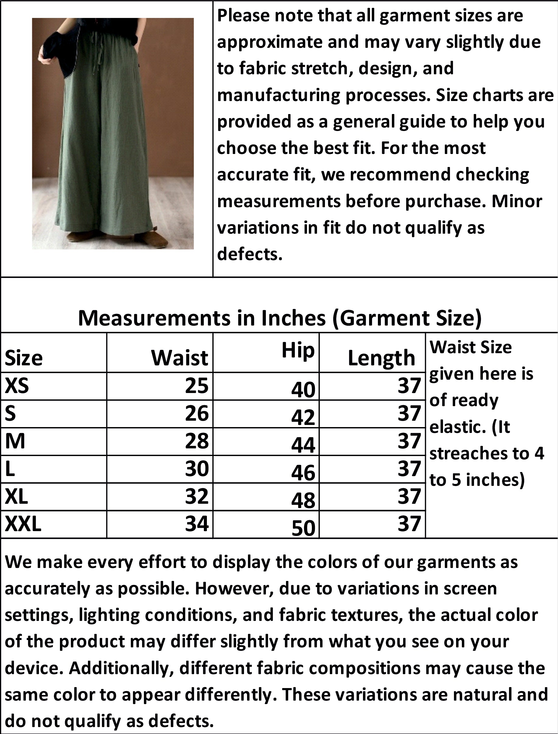 Tie-Up Cotton Flex Pant- Black