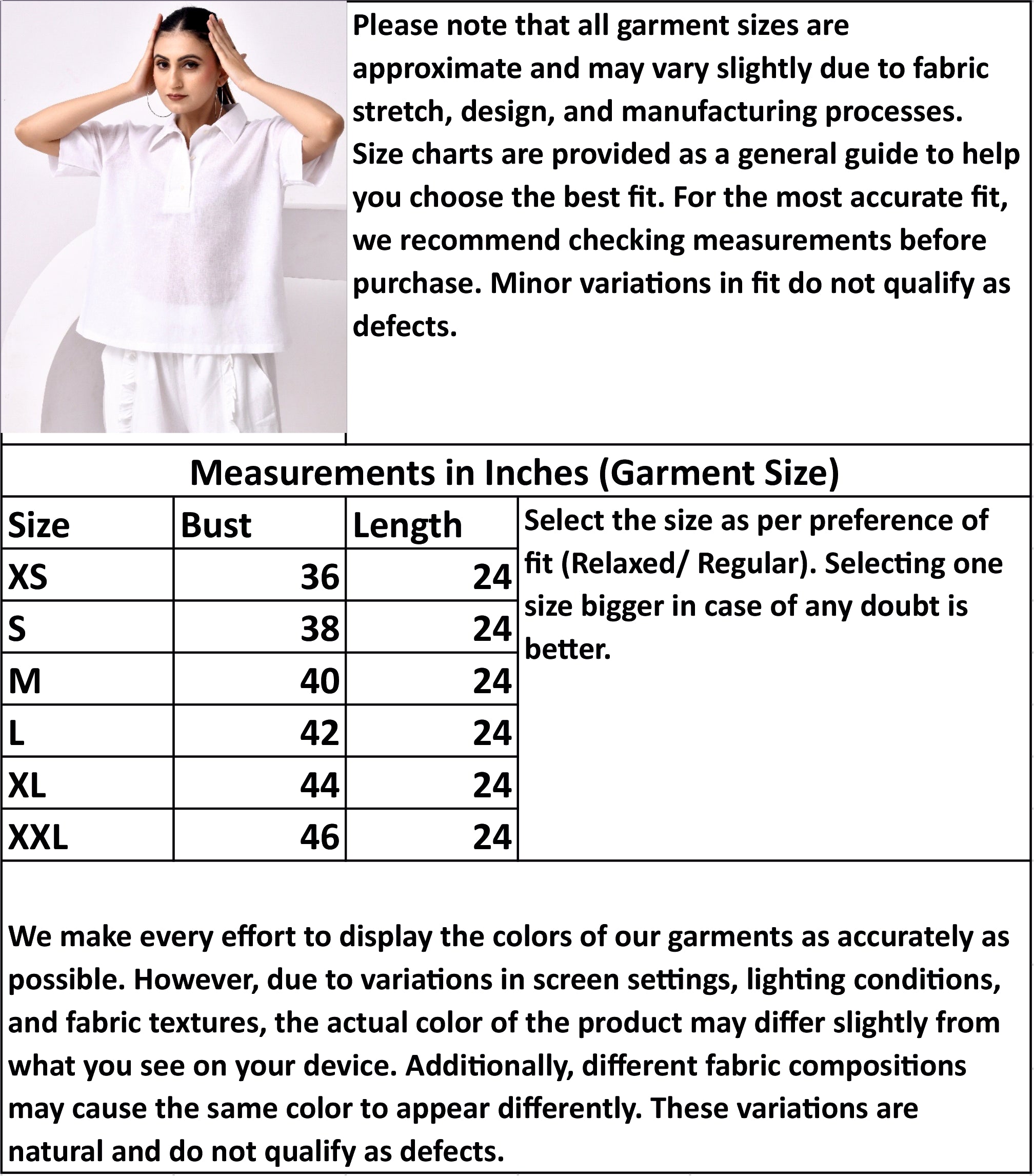 Women's White Linen Blend Half-Sleeve Shirt – Relaxed Fit for Comfort